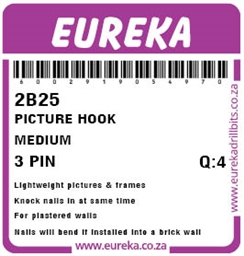 2B25 - Picture Hook & Pin -2B25_label_T
